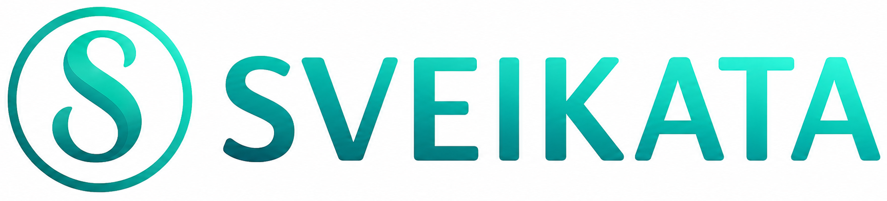 Sveikata logo z napisom